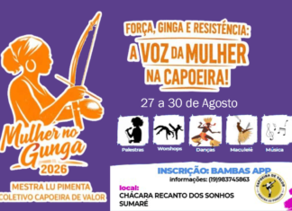 Mulher no Gunga 1º Encontro Internacional de Capoeira